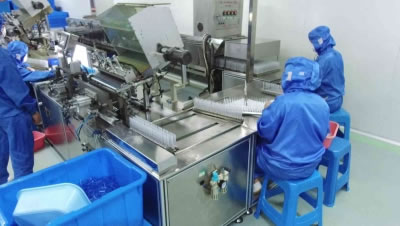 Needle tip automatic assembly production line line