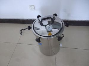 Portable stainless steel pressure steam sterilizer